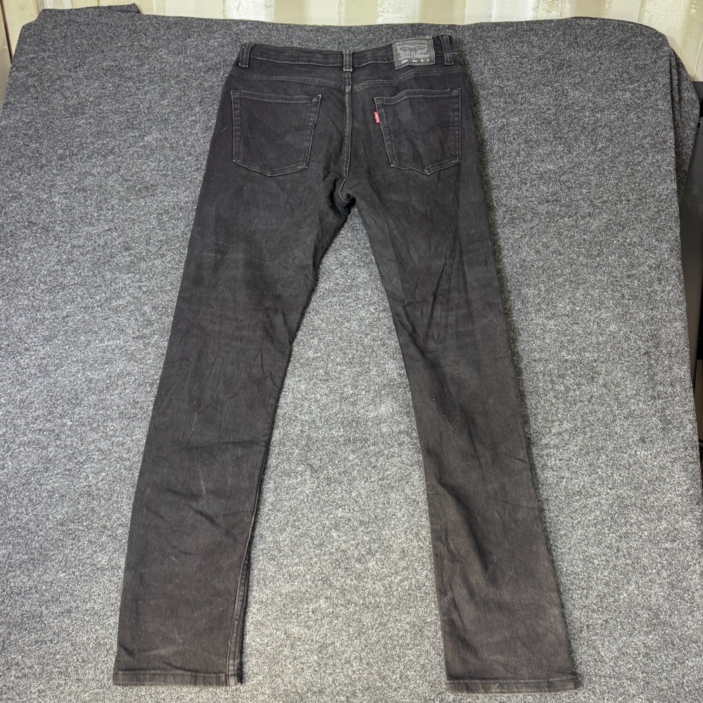 Levi's 510 Skinny Jeans Boys 18R Black Dark Wash Denim Cotton Pockets Stretch